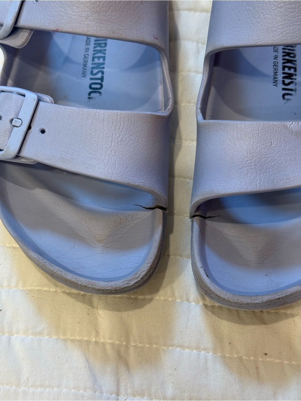 Birkenstock Arizona EVA Essentials Women's Two Strap Sandal Light Blue Size 38 - Picture 9 of 12